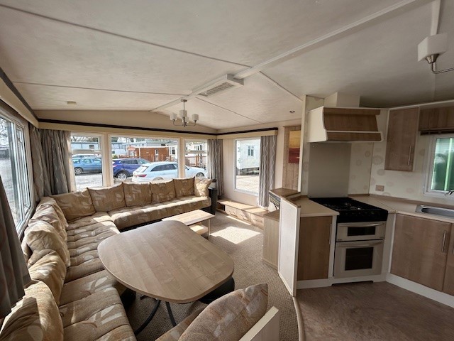 COSALT FAMILY HOME - 3 BEDROOMS COSALT RIVERDALE LAKELAND GREEN 37 X 12 - DOUBLE GLAZING & CENTRAL HEATING GALVANISED CHASSIS For Sale Thumb