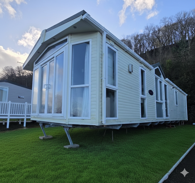 PEMBERTON TOP OF THE RANGE CLASSIC - PEMBERTON KNIGHTSBRIDGE COLLECTION 42 X 14 WITH 2 BEDROOMS, BATH & A SHOWER & WASHING MACHINE, FULL WINTER PACK INCLUDED  For Sale Thumb